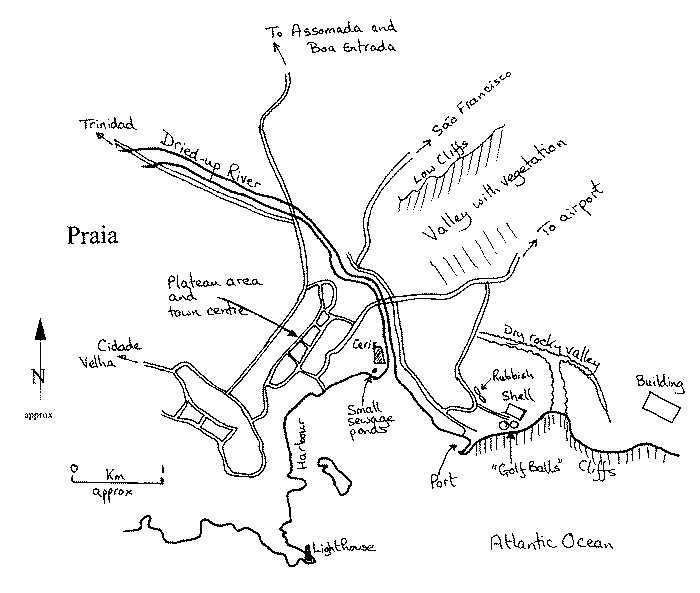 Praia map