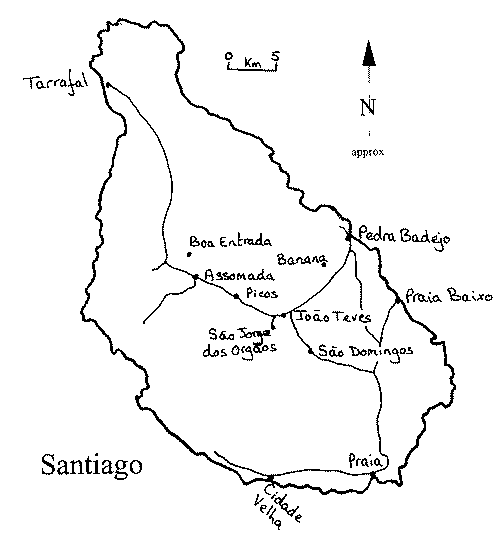 Santiago map