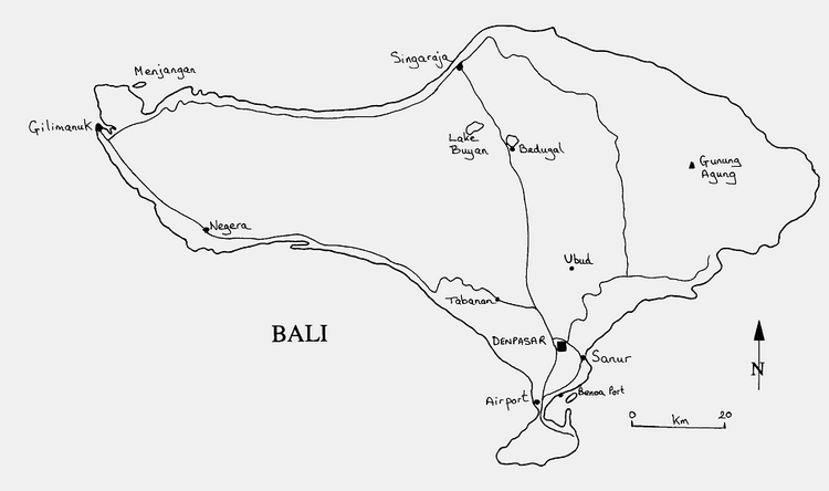 Bali map