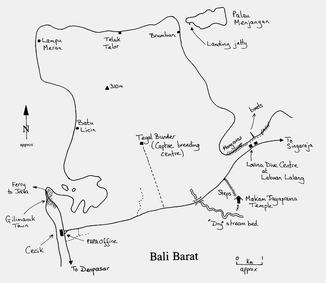 Bali Barat map