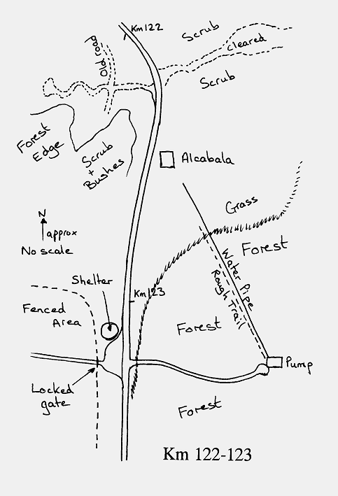 Km 122-123 map