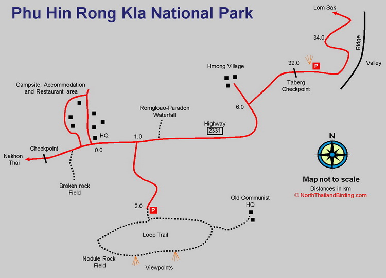 Phu Hin Rong Kla map