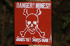 Mines sign
